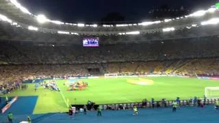 EURO 2012: Ukraine vs Sweden, anthems