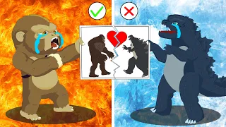 POOR BABY GODZILLA vs. KONG LIFE : BROKEN FAMILY | So Sad But Happy Ending Animation