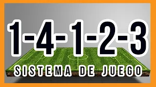 SISTEMA DE JUEGO 1-4-1-2-3 | Descubre cómo funciona y cómo llevarlo a cabo en tu equipo