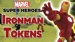 Disney Infinity 2.0 All Iron Man Crossover Tokens in Spiderman Playset