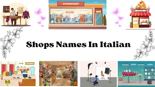 Shopes name In Italian | Punjabi To italian | Daily Use Italian Words | Basic Italian Vocabulary