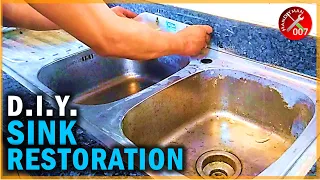 How to Restore Stainless Steel Sink w/ Sandpaper | Kitchen Sink Restoration to Save Money & Time