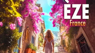 Walking tour 4k HDR - Èze, French Rivera, France [Quality for Big TV] Pro Sound & Сaptions