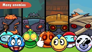 Red Ball Roller - All Ball Heroes - All Bosses Gameplay (Android, iOS)