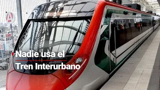 ¡NADIE LO USA! | Vagones del Tren Interurbano lucen desiertos; no conecta con otro transporte