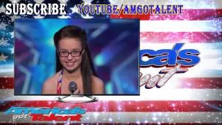 America's Got Talent 2014 -- Mara Justine : 12 Year Old Wows With  I Have Nothing  Cover