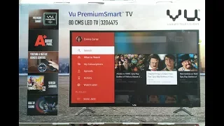 VU 32D6475 smart led tv unboxing