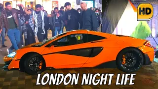 Energetic London Evening - Super Car - Palestinians Dancing - London Walk - Piccadilly Circus