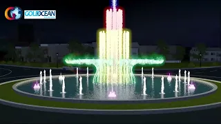 Animation Video of Dia 25m Dancing Water Fountain | DIA 25M نافورة الماء الرقص