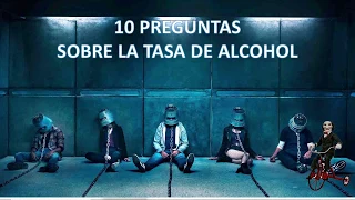 10 preguntas más utilizadas por la dgt tipo test, relacionadas con el tema de la tasa de alcohol