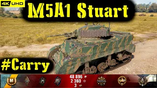 World of Tanks M5A1 Stuart Replay - 7 Kills 2.5K DMG(Patch 1.5.1)