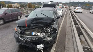 Volvo crash. Volvo XC70 vs Audi A4. Volvo for life