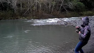 Catching a 30 pound Chinook on Southern Oregon Coast