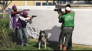 families VS Ballas | GTA 5 NPC FIGHT