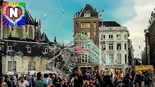 AMSTERDAM Soap bubbles. Мыльные пузыри в Амстердаме.ЕВРОТУР EUROTOUR НАСТЮШИК