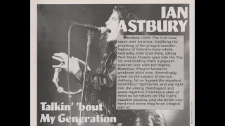 Ian Astbury of The Cult interviewed by Greg Fasolino - May 23, 1989