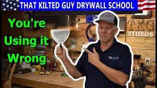 How to Use a Drywall Taping Knife Right! The Most OFTEN Misused Knife.