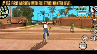 GTA SA: can we do first mission with six stars wanted level.