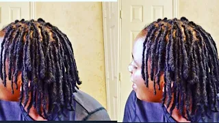 FINALLY I INTERLOCKED MY 1 YEAR DREADLOCKS USING CROCHET  / +PRODUCTS USED