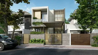 Sketchup House Design 11 (7x15 meter) + Enscape Rendering