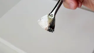 How to paint a Black Cat in the Snow / Healing Video