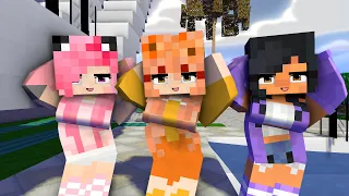 COUPLE DANCE CHICKEN WING MEME MEET NEW FRIENDS APHMAU, KC, MIA - MINECRAFT ANIMATION #shorts