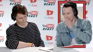 Dan and Phil on youtubers react to feed your d&p deprived souls