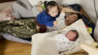 아기에게 오이팩을 가르쳐봤다.