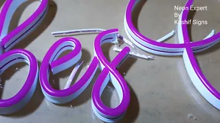 How to make Neon Sign wiring complete training. Neon light connectors installation and wire fixing.