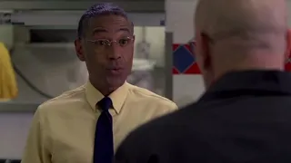 Walter White punches Gus Fring (deleted scene)