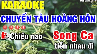 Chuyến Tàu Hoàng Hôn Karaoke Song Ca | Trọng Hiếu