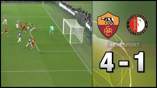 Roma Feyenoord 4-1 ||| Lo straordinario gol di Dybala che porta la Roma in semifinale