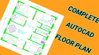 AutoCAD COMPLETE FLOOR PLAN