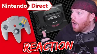 Krimson KB Reacts: SWITCH IS GETTING N64 AND GENESIS GAMES!!!! - Nintendo Direct 9.23.2021