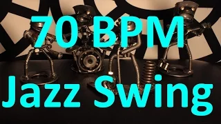 70 BPM - Jazz Swing - 4/4 - Drum Track - Metronome - Drum Beat