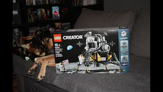 LEGO Creator Expert NASA Apollo 11 Lunar Lander 10266 Unboxing and Building