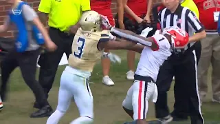 Georgia vs Georgia Tech Fight George Pickens EJECTED For Throwing Punches