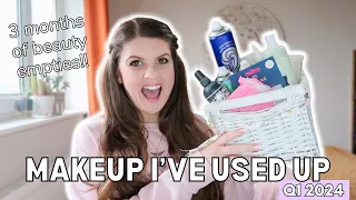 Q1 Beauty Empties 2024 | Big Makeup Use Up Challenge