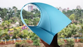 How To Make A Paper Circle Glider Airplane that Flies like a Bird || Paper Crafts