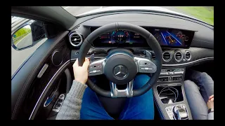 Mercedes-Benz E53 AMG 4Matic+ POV Autobahn Drive 4K