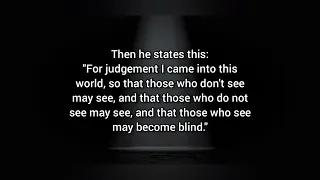 My thoughts on the 4th Sunday of Lent | 1 Samuel 16:1b, 6-7, 10-13a, Ephesians 5:8-14, John 9:1-41