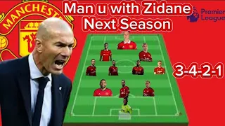 New Coach~Man United Potential 3-4-2-1 Line Up With Zidane Next Season Under Sir Jim Ratcliffe