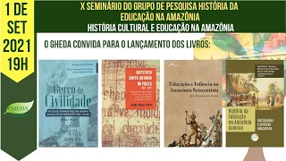 Lançamento de livros do X Seminário do GHEDA