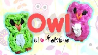 Owl Charm / Mini Figurine Rainbow Loom Tutorial