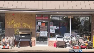 Tillamook businesses recover after rocks break windows