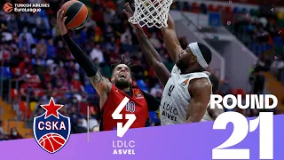 Hackett inspires CSKA against battling ASVEL! | Round 21, Highlights | Turkish Airlines EuroLeague