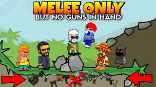 Melee Only But No Guns In Hand 😱 Mini Militia Funny Gameplay