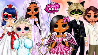 Encanto Isabela, Marinette, Elsa, Wednesday, Squid Doll Wedding Dress | SurprisingDolls Paper DIY