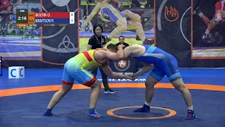 1/2 FS - 125 kg: O. BOLTIN (KAZ) v. P. KRIVTSOV (RUS)