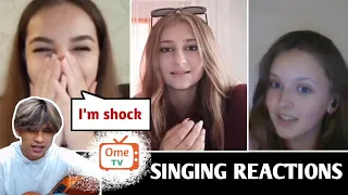 Pesona Indonesia dengan nyanyian nya dimata orang luar | SINGING REACTIONS OmeTV